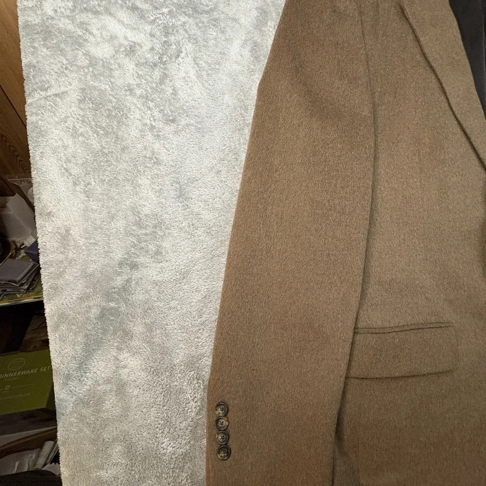 Jos A Bank Men's 42L (~44.5L) Brown 100% Camel Hair Traveler's Collection Blazer